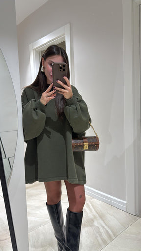 Vestido Moletom Oversized Jolie