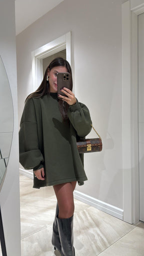 Vestido Moletom Oversized Jolie